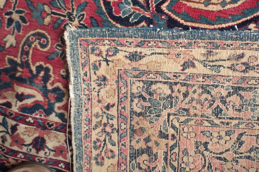 Hand-Knotted Kerman Wool Rug