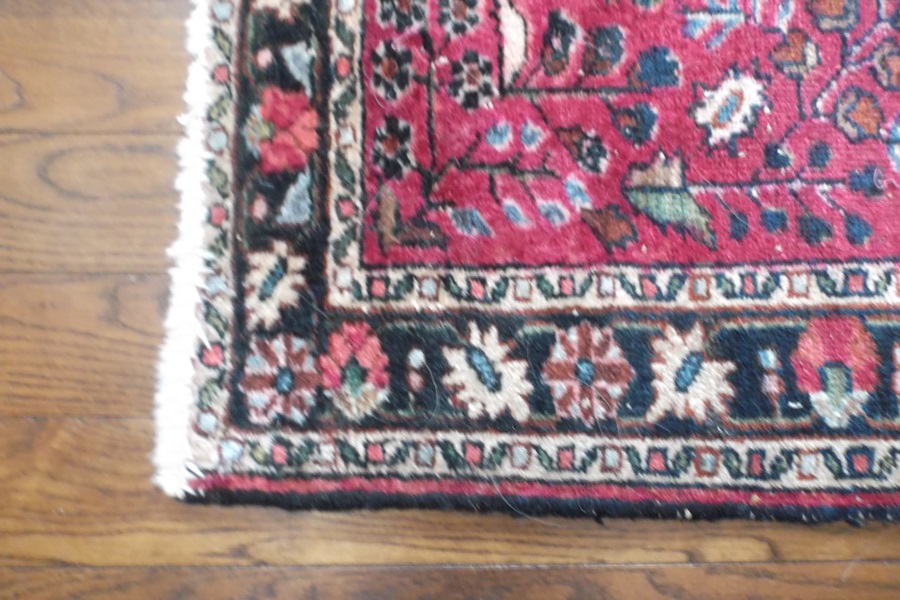 Small Hand Knotted Wool Persian Rug