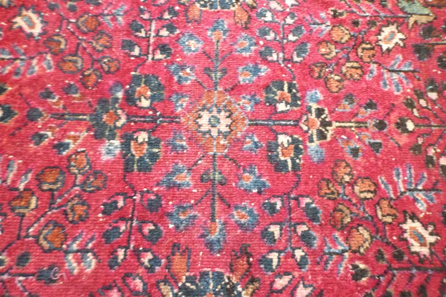 Small Hand Knotted Wool Persian Rug
