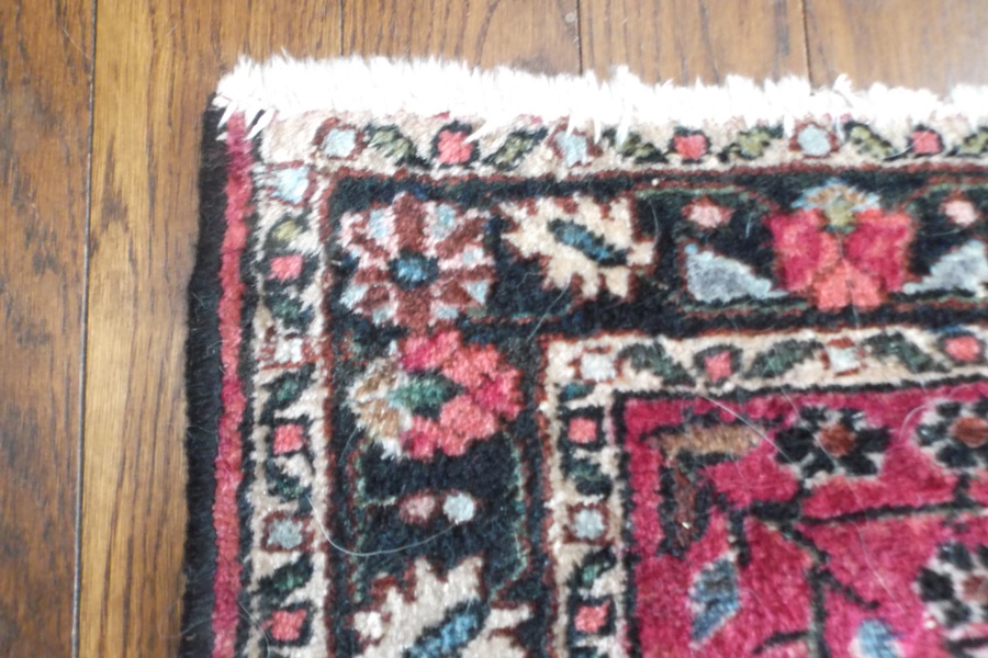 Small Hand Knotted Wool Persian Rug