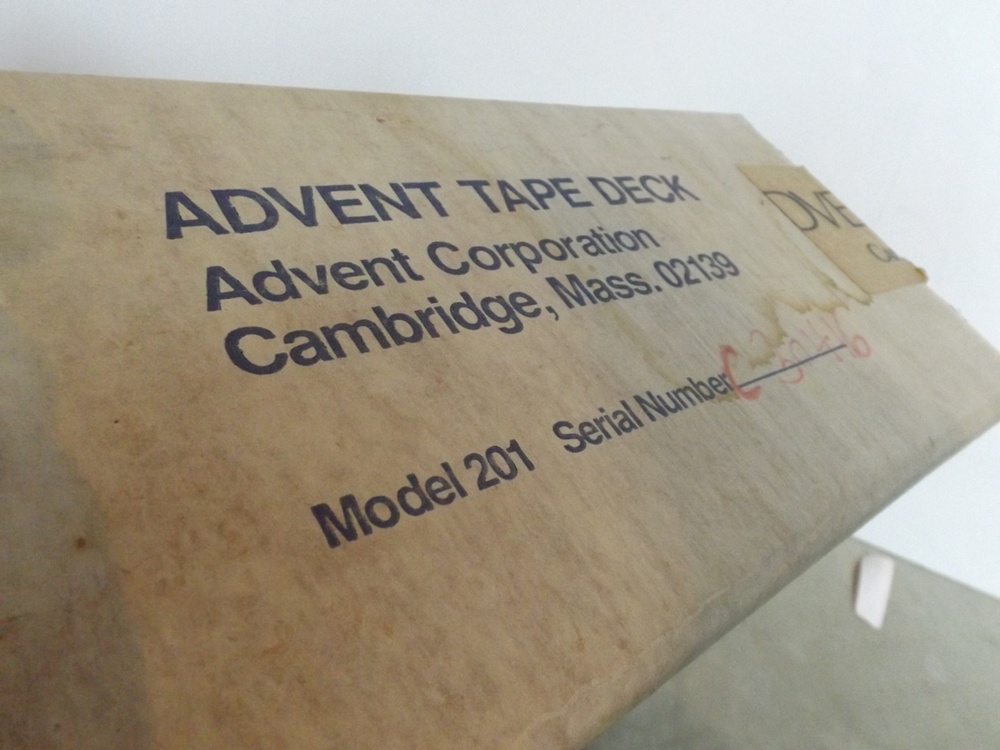 Advent Cassette Tape Recorder Model 201