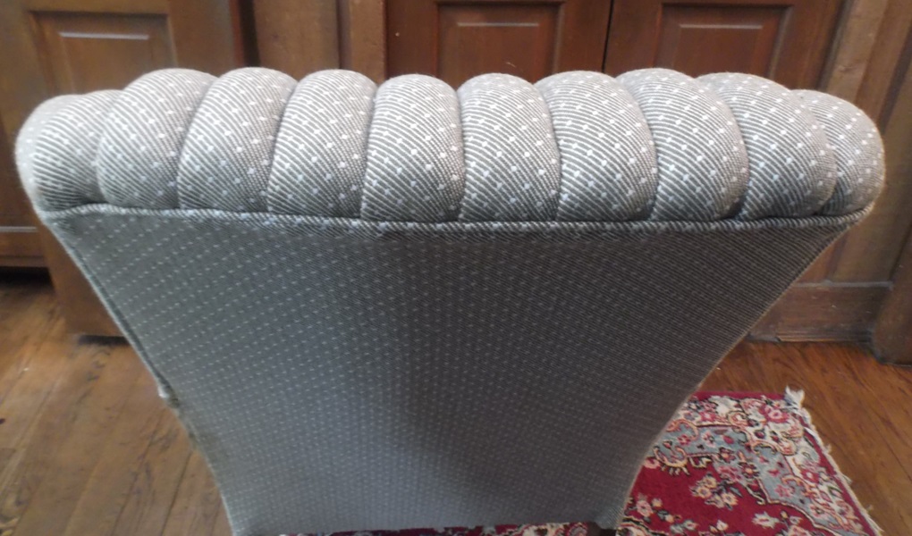 1950's Queen Anne Style Channel Back Armcahir