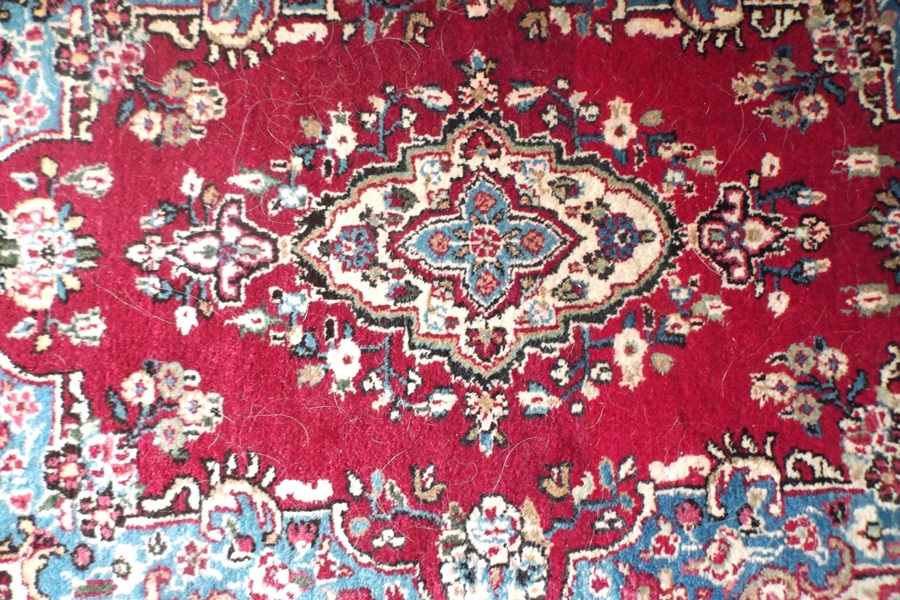 Small Hand Knotted Wool Persian Rug