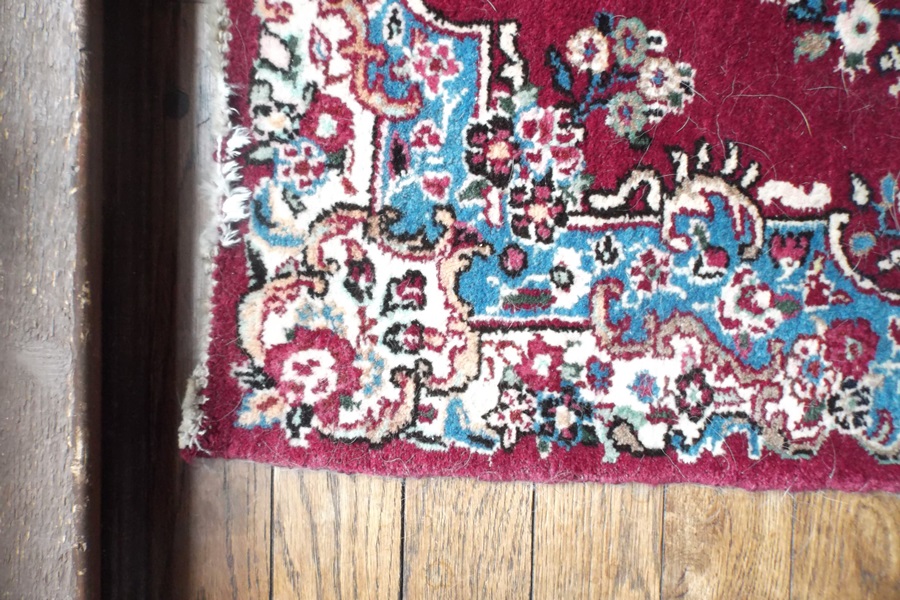 Small Hand Knotted Wool Persian Rug