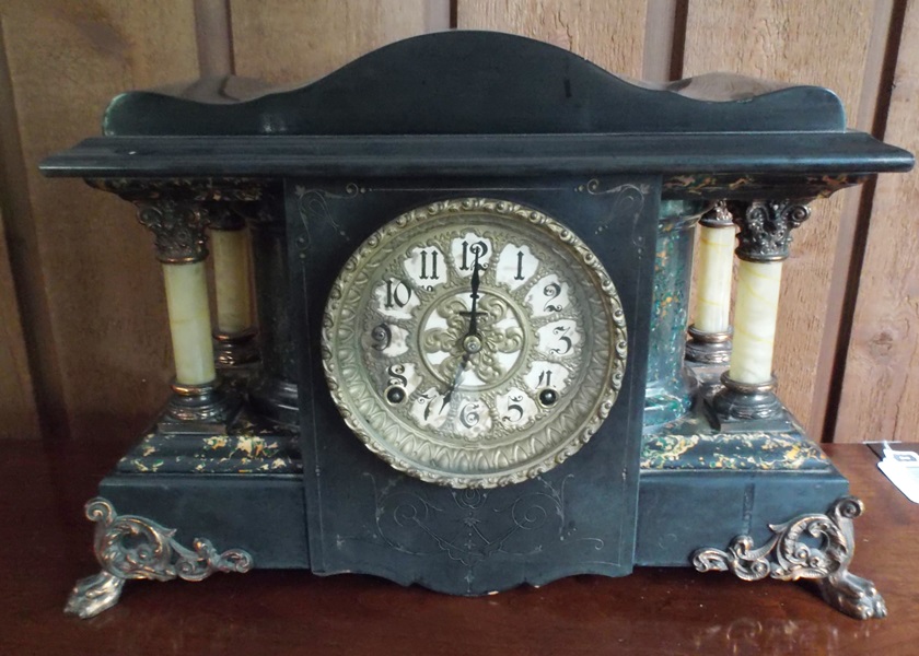 Late 19th Century Adamantine Mantel Clock
