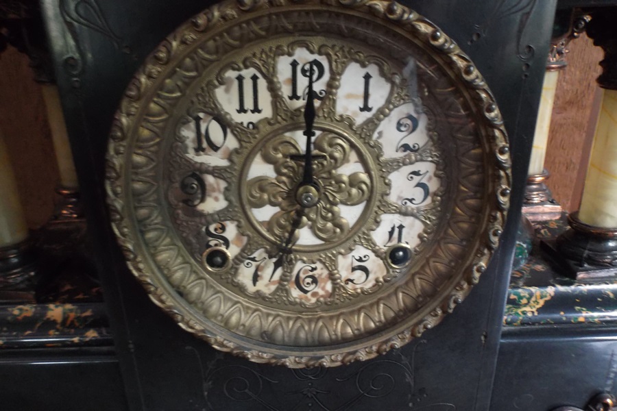 Late 19th Century Adamantine Mantel Clock