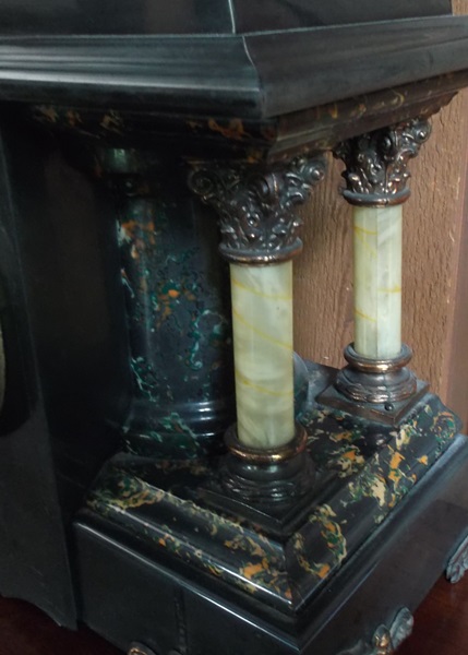 Late 19th Century Adamantine Mantel Clock