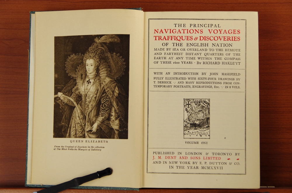 "The Principal Navigations, Voyages, Traffiques & Discoveries of the English Nations" by Hakluyt, 1927 J. M. Dent