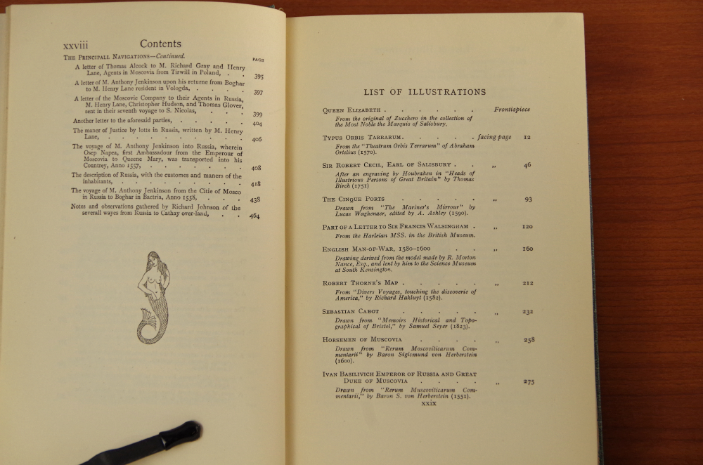 "The Principal Navigations, Voyages, Traffiques & Discoveries of the English Nations" by Hakluyt, 1927 J. M. Dent