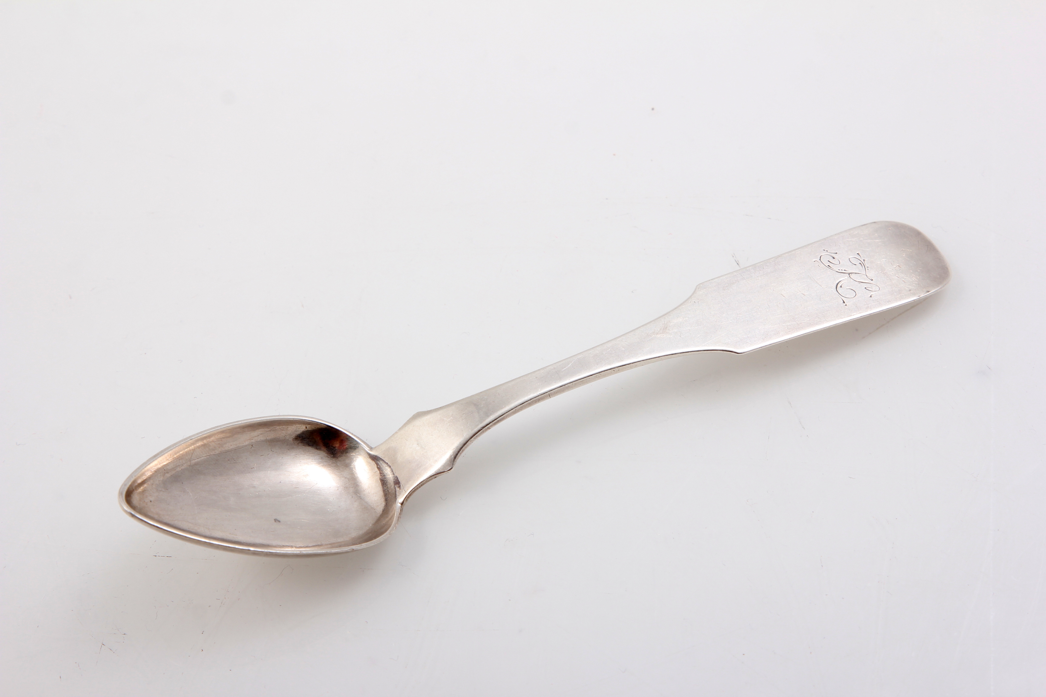 Antique Coin Silver Teaspoon Pair