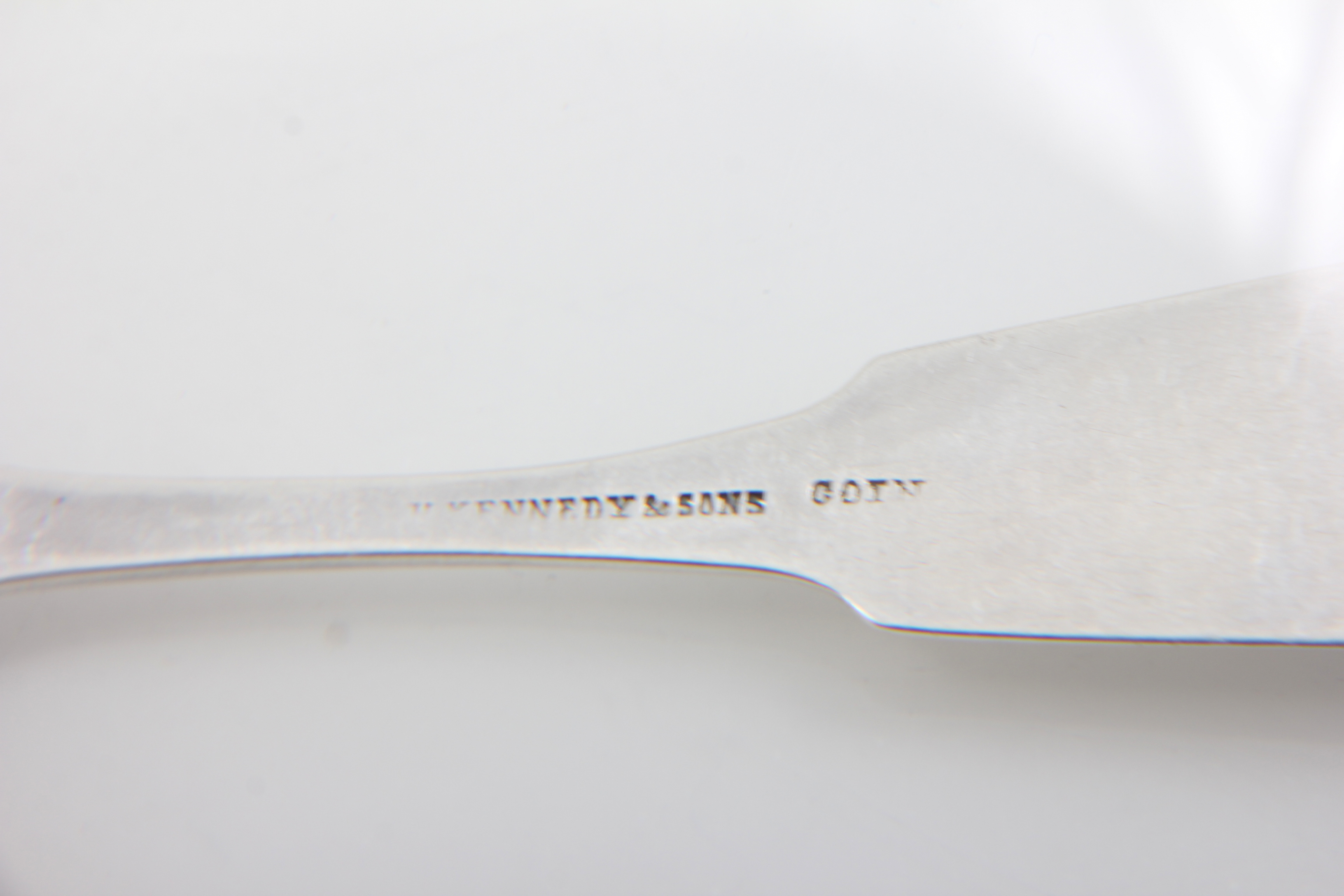 Antique Coin Silver Teaspoon Pair