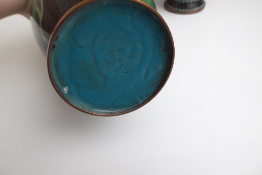 Pair of Cloisonne Vases