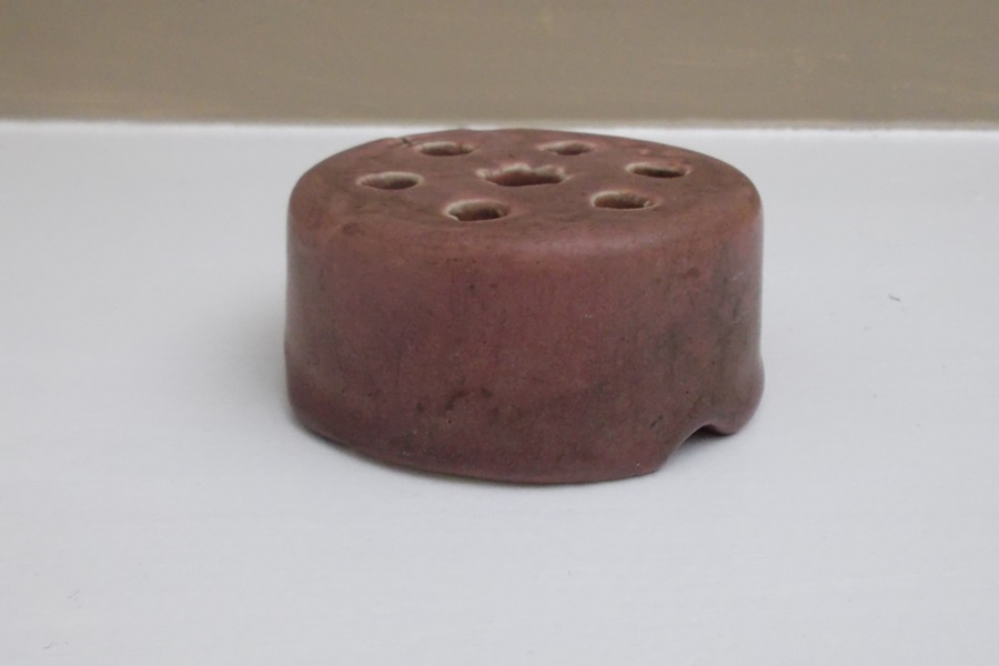 1921 Rose Pink Rookwood Pottery Flower Frog