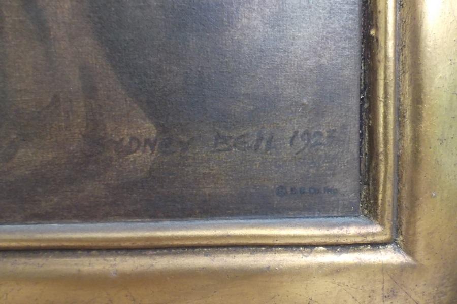 Edward Gross Company Prints On Cast Plaster Placard