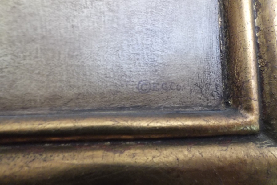 Edward Gross Company Prints On Cast Plaster Placard