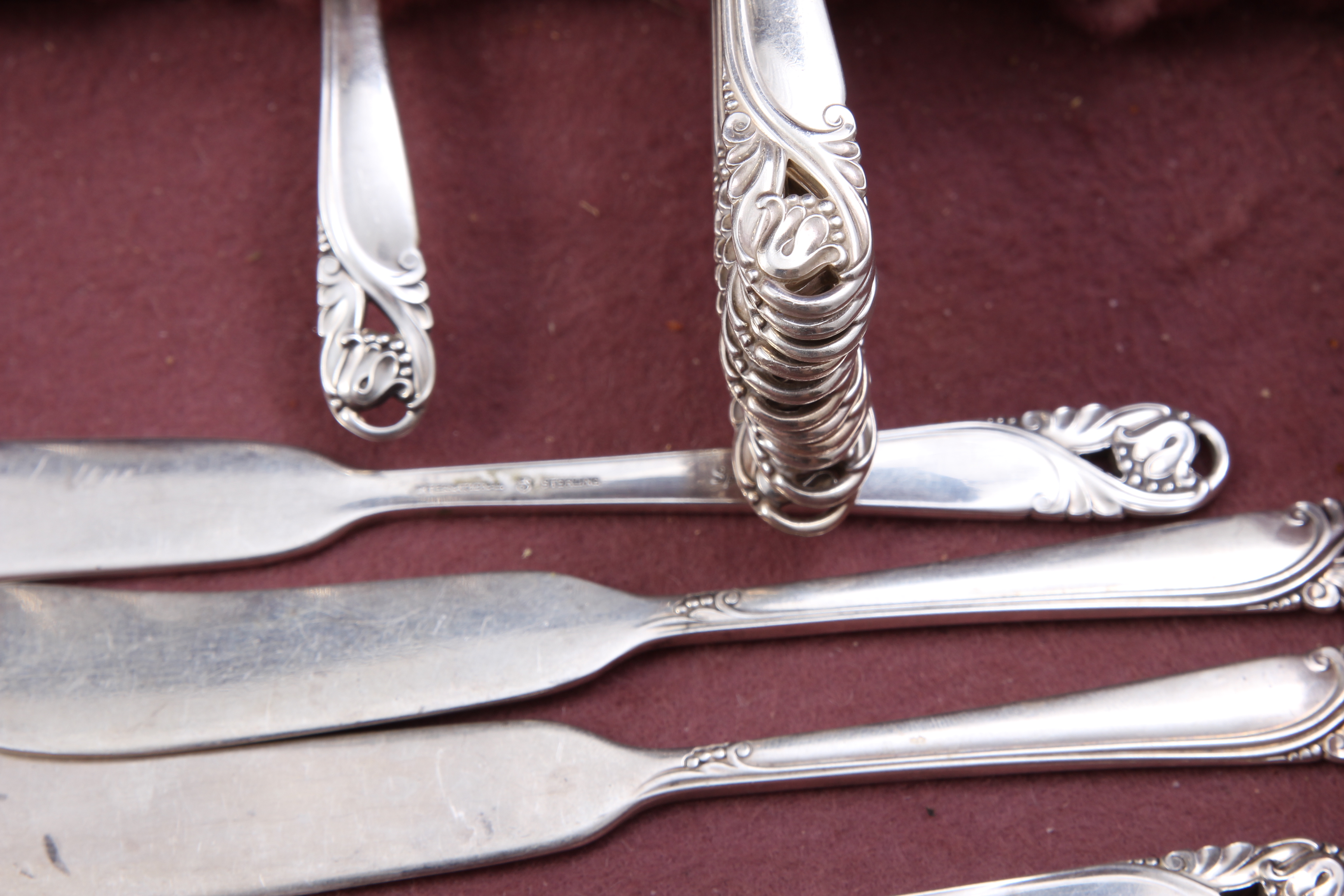 International Sterling "Spring Glory" 50 Piece Dinner Service