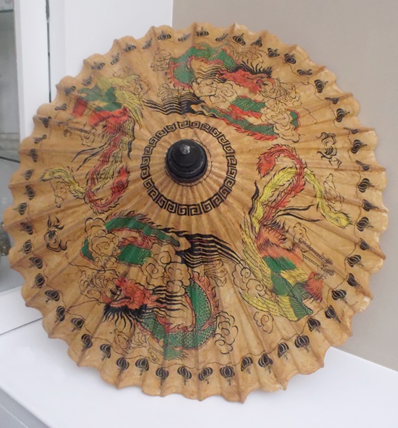 Chinese Dragon and Phoenix Paper Parasol