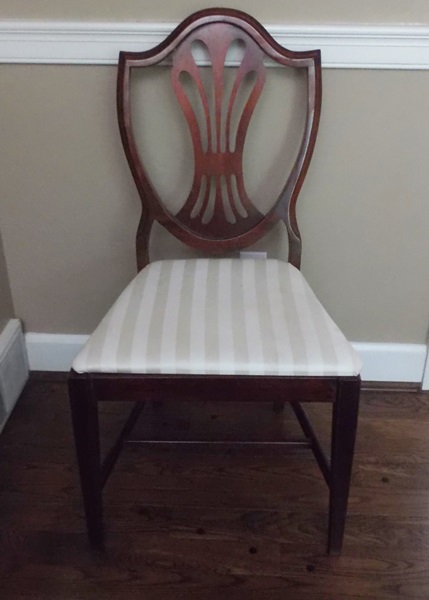 Duncan Phyfe Style Dining Table and Hepplewhite Style Chairs