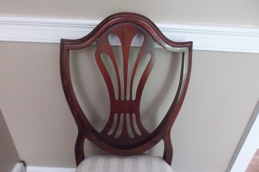 Duncan Phyfe Style Dining Table and Hepplewhite Style Chairs