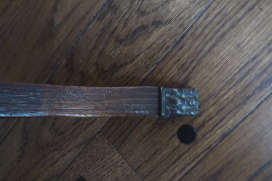 Hepplewhite Style Lyre Pedestal Side Table