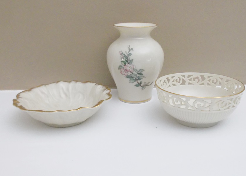 Three Pieces of Lenox China