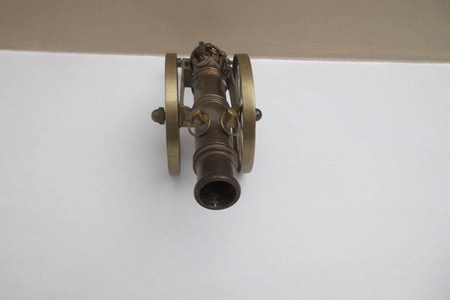 Brass Cannon Figurine