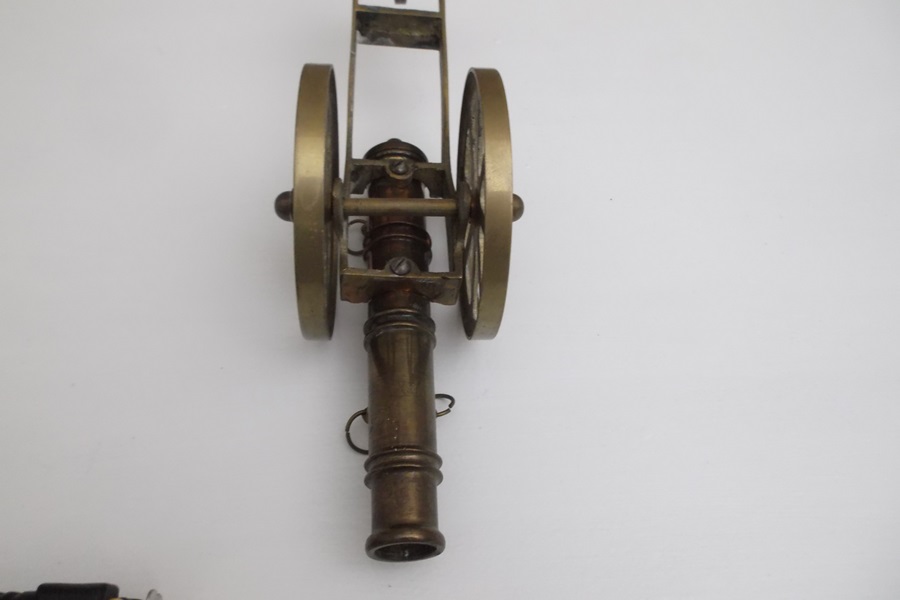 Brass Cannon Figurine