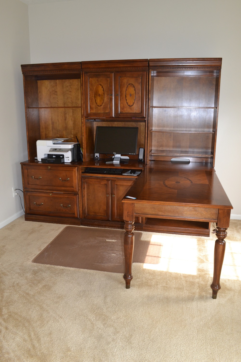 Glen Eagle Office Unit With Desk Return By Ashley Furniture
