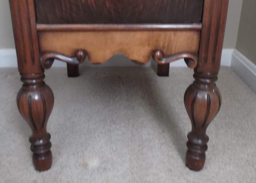 Victorian Three Drawer Bedside Table