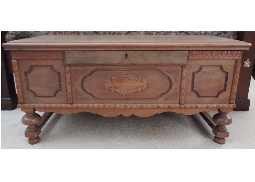 Caswell Runyan Company Jacobean Style Cedar Chest