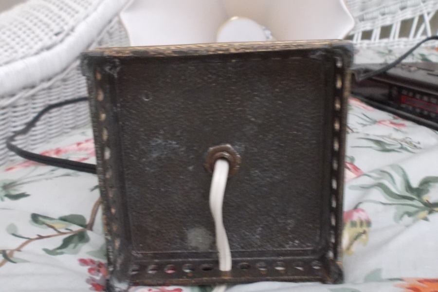 Empire Style Green Onyx and Brass Table Lamp