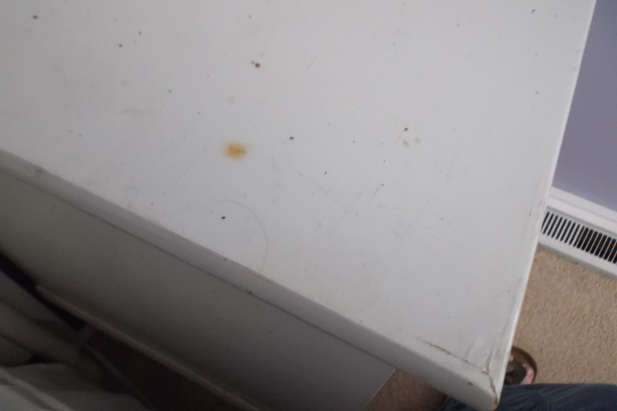 Ficks Reed White Washed Rattan Bed Side Table