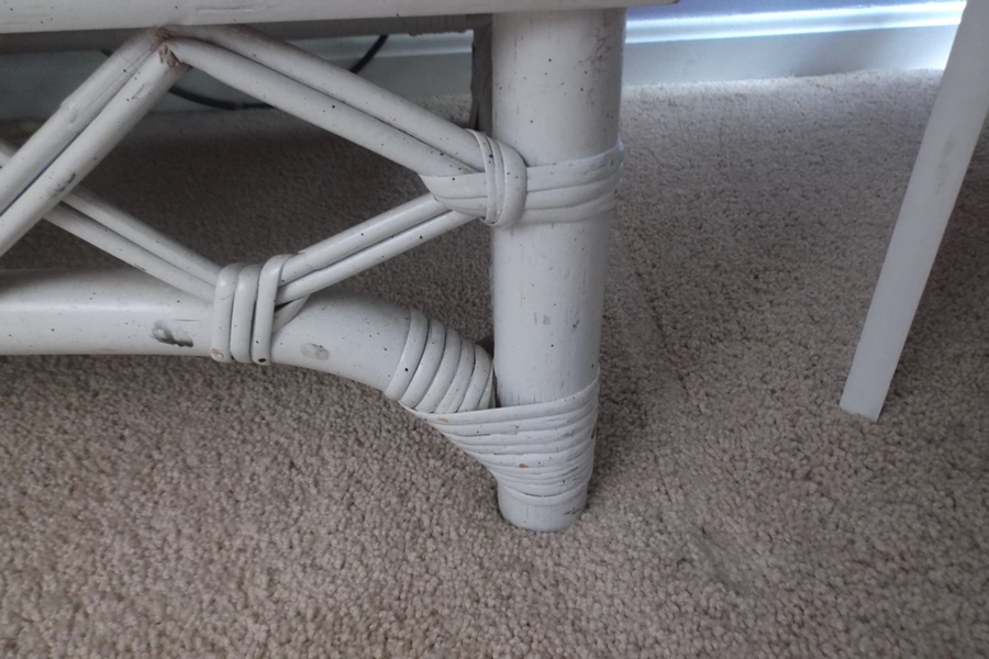 Ficks Reed White Washed Rattan Nine Drawer Dresser