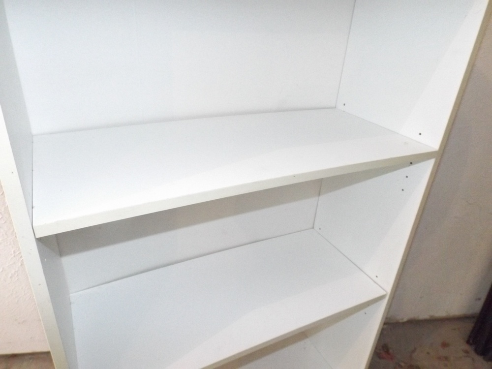 White Three Shelf Wall Shelving Unit