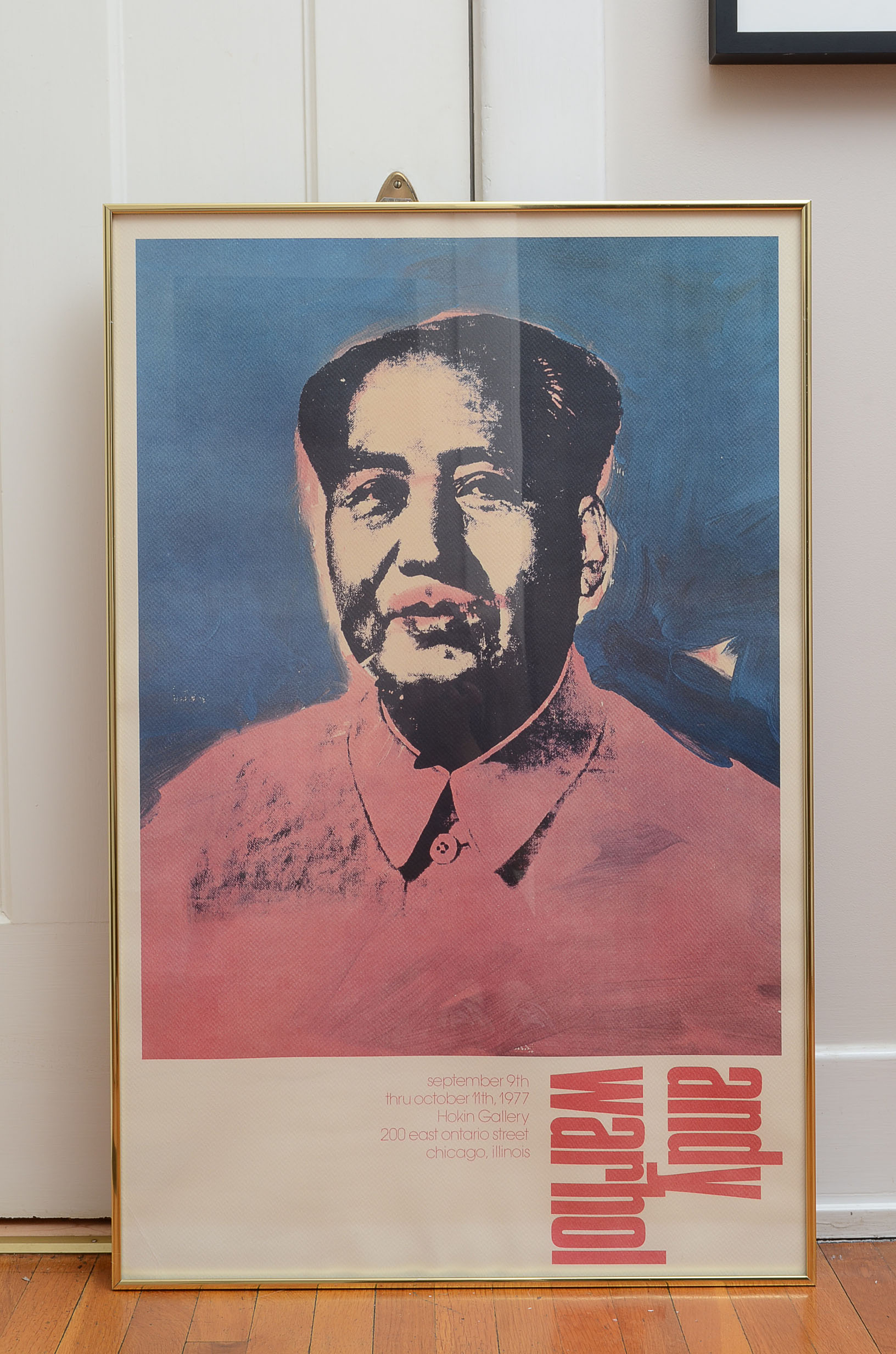 Vintage 1977 Andy Warhol Gallery Poster for Hokin Gallery