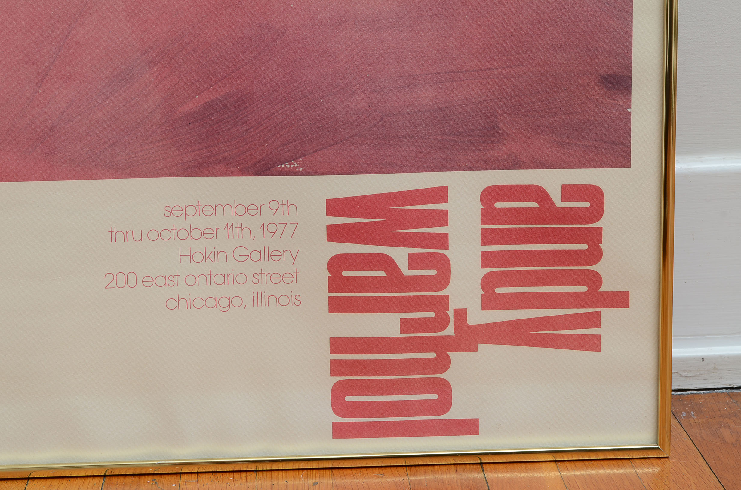 Vintage 1977 Andy Warhol Gallery Poster for Hokin Gallery