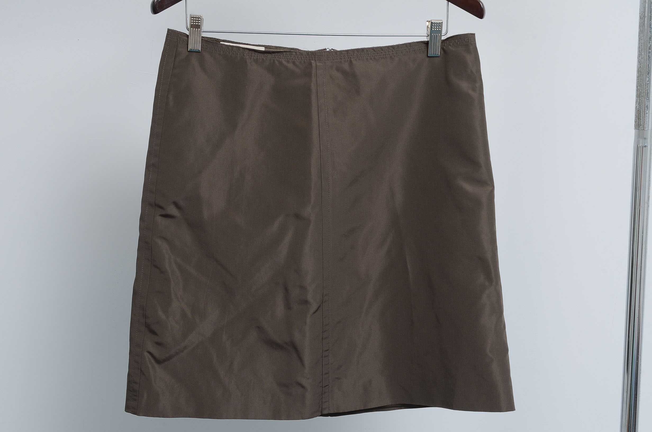 Carmen Marc Valvo Red Top and Prada Skirt