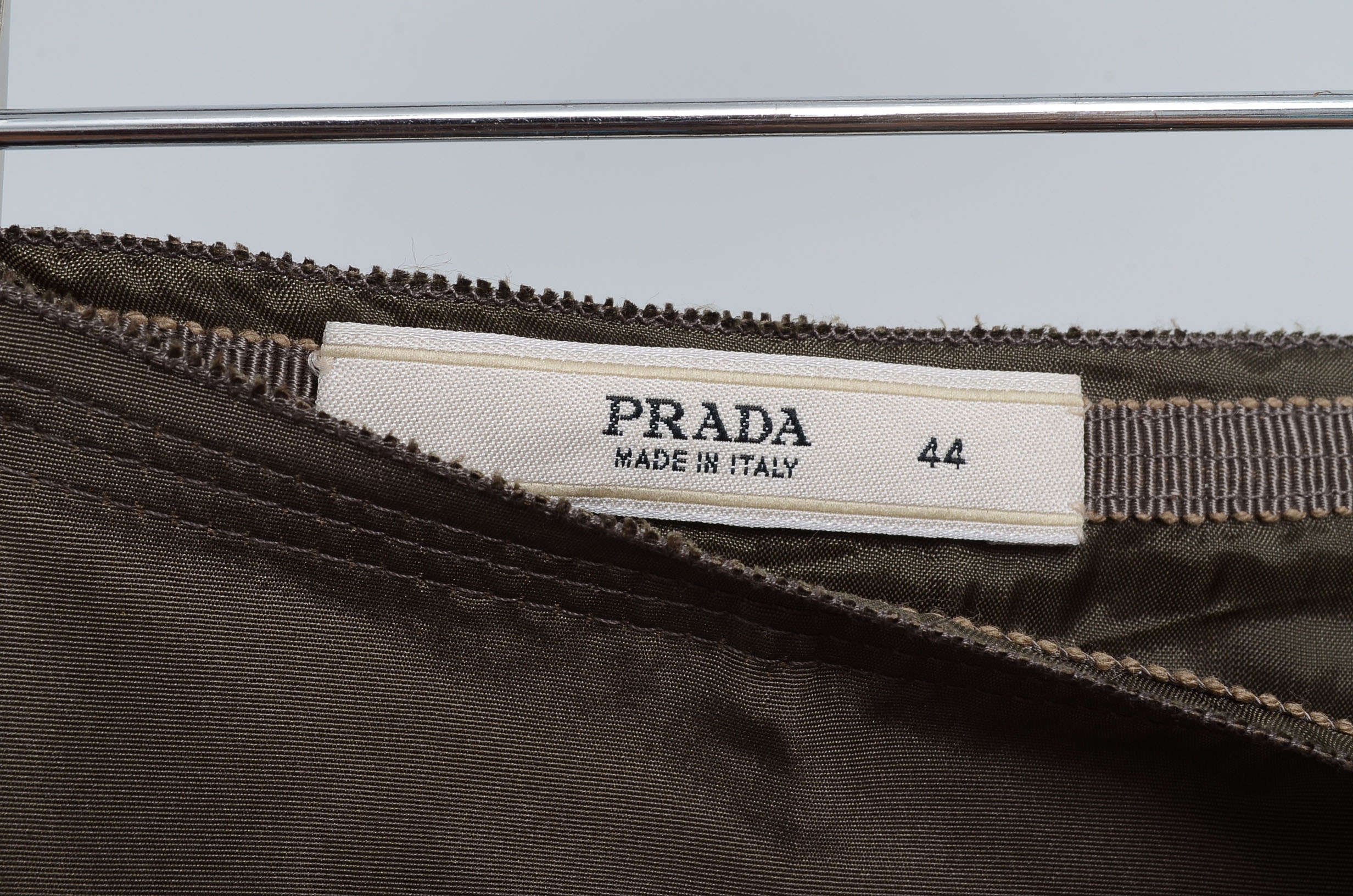 Carmen Marc Valvo Red Top and Prada Skirt