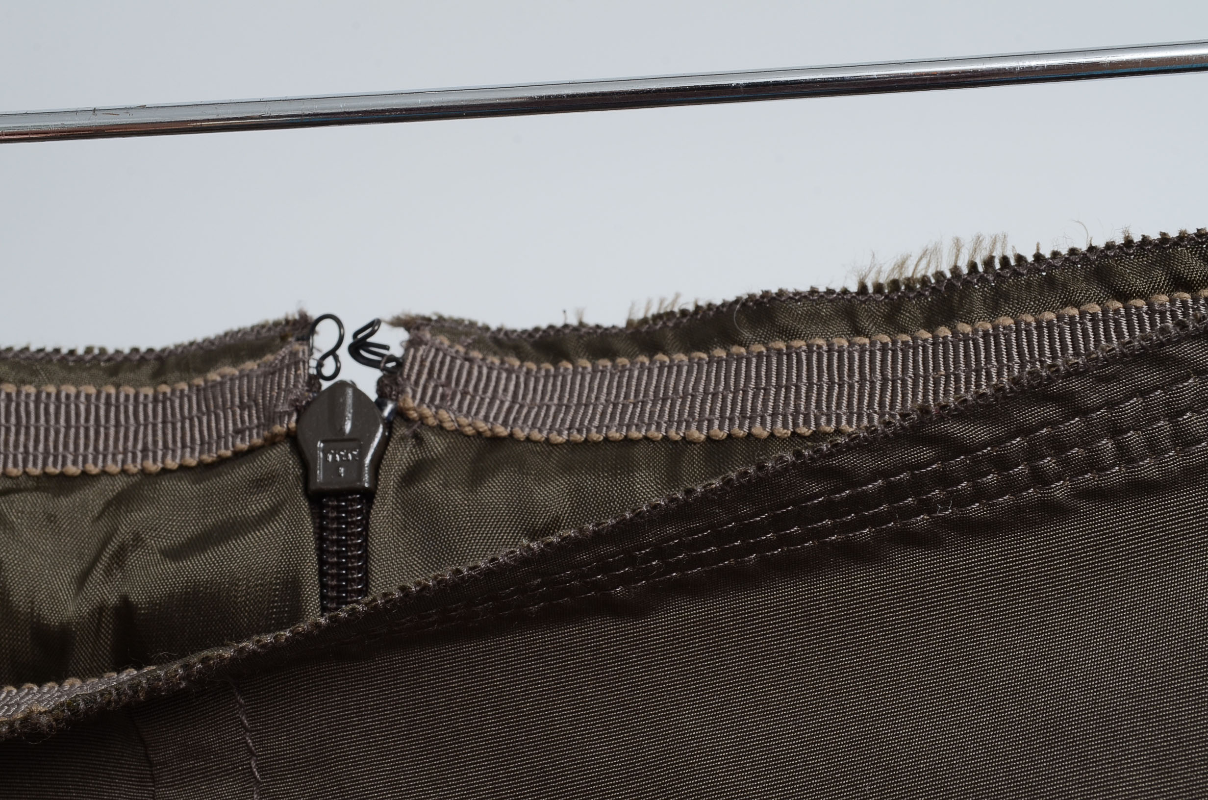 Carmen Marc Valvo Red Top and Prada Skirt