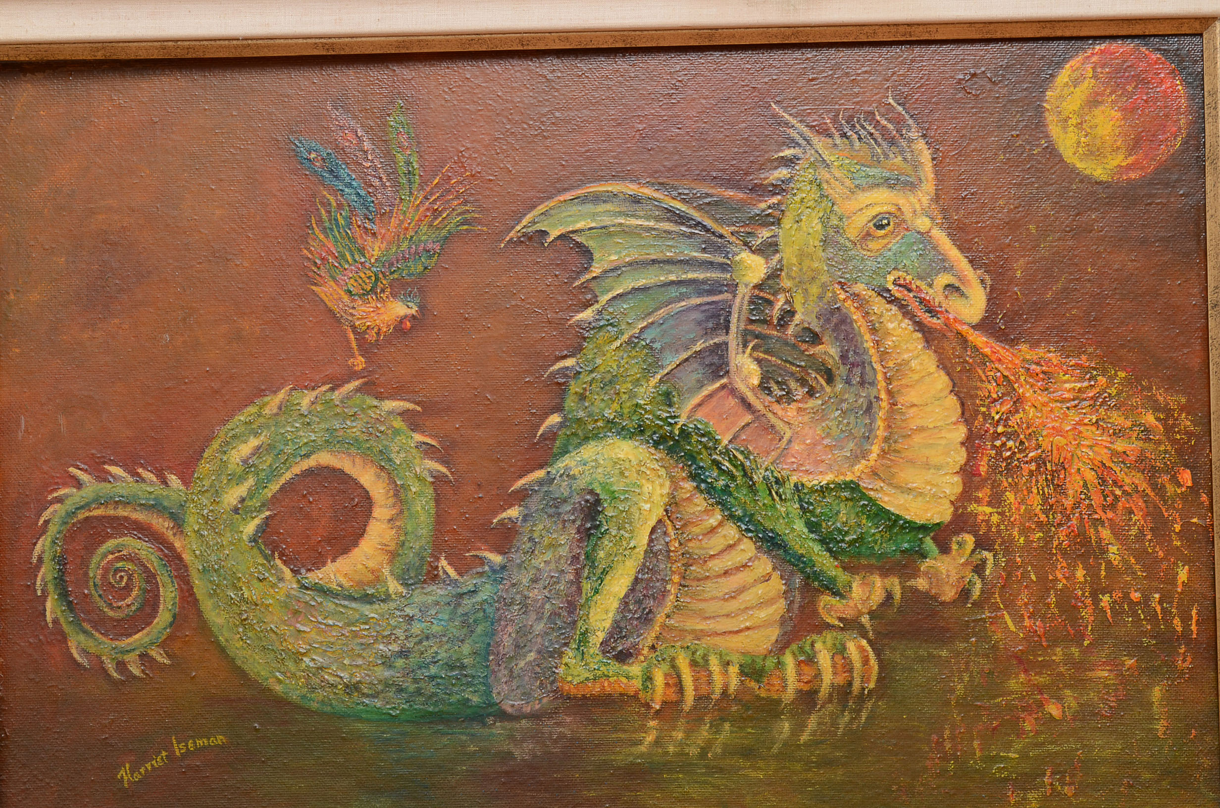 Acrylic on Canvas Board by Harriet Iseman