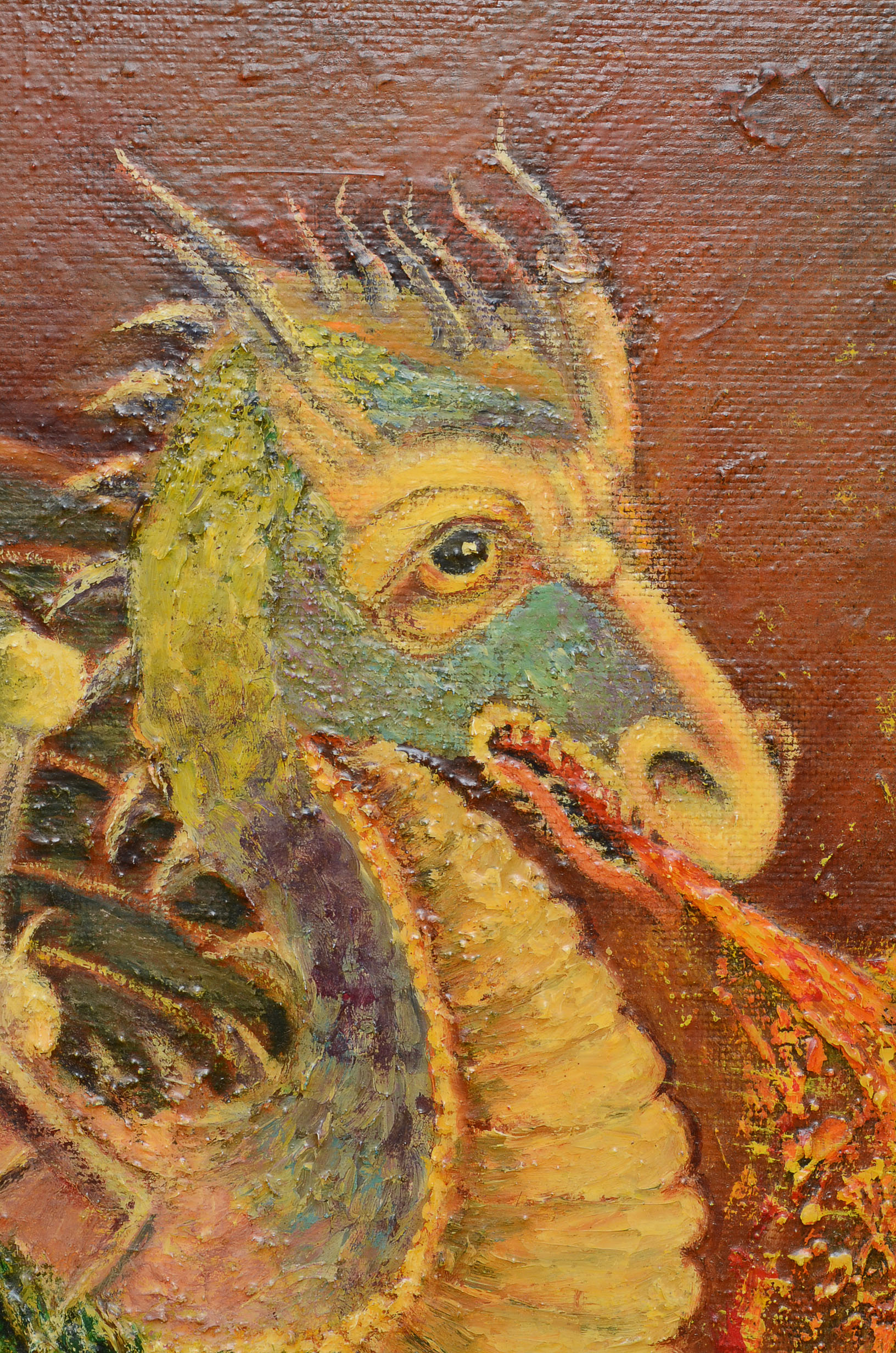 Acrylic on Canvas Board by Harriet Iseman