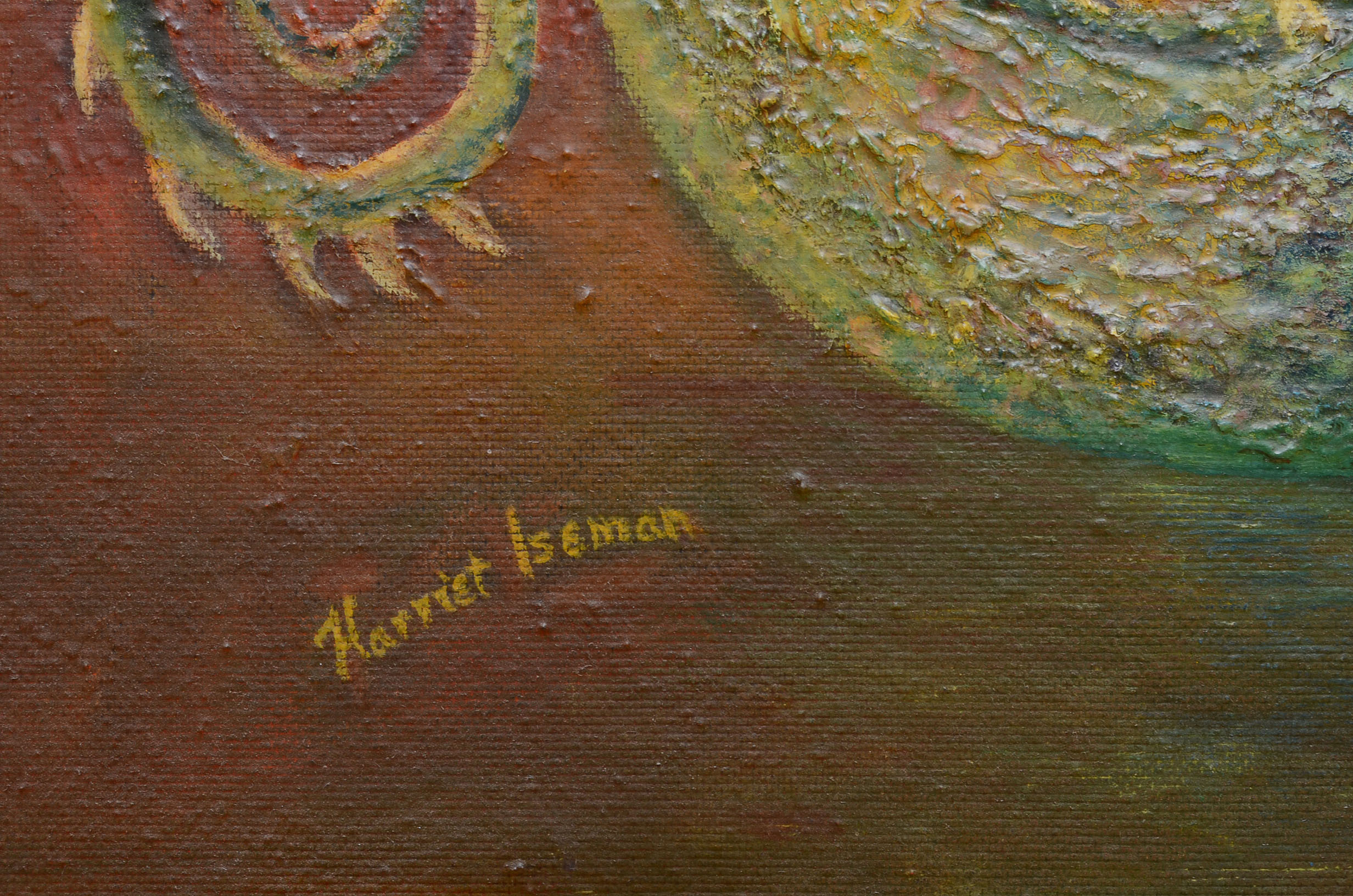 Acrylic on Canvas Board by Harriet Iseman