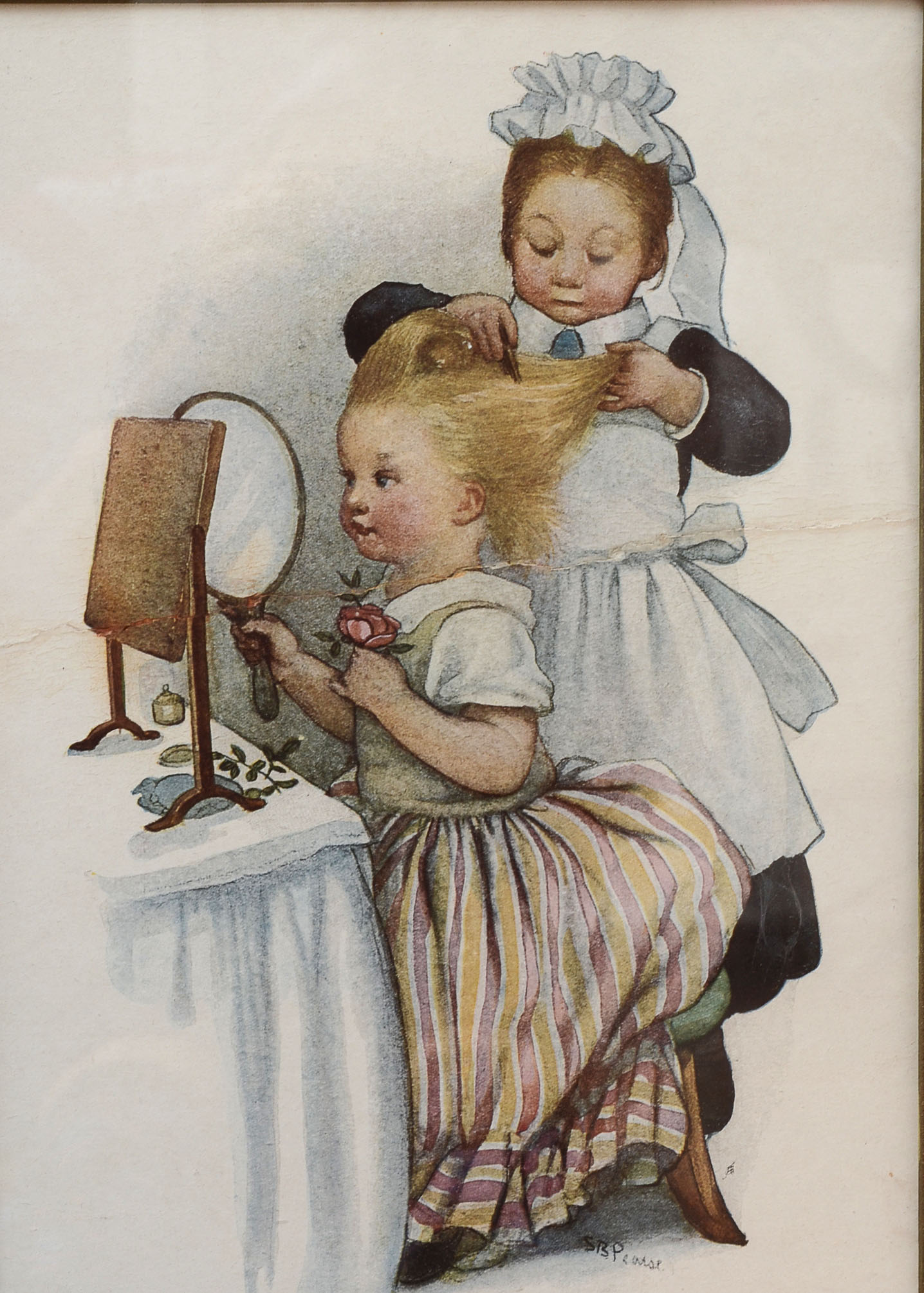 Offset Lithograph of a SB Pearse Illustration