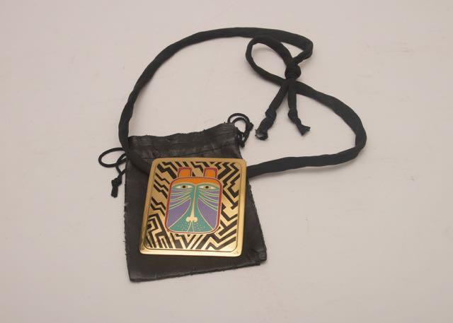 Colorful Signed Laurel Burch "TOSHIO" Tiger Pendant