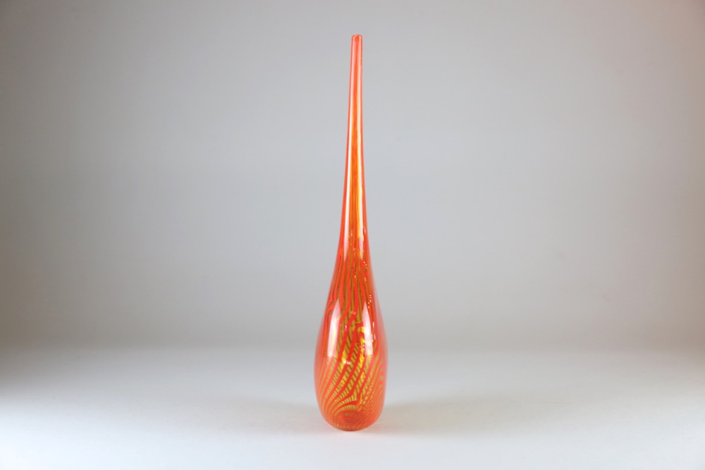 Sean O'Neill Original Blown Art Glass "Scarlet Midst"