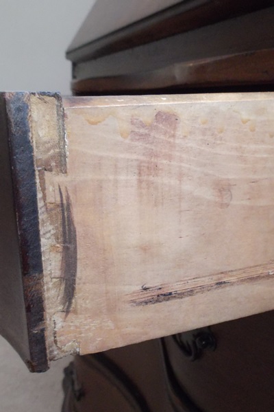 Mahogany Chippendale Style Bookcase Secretary