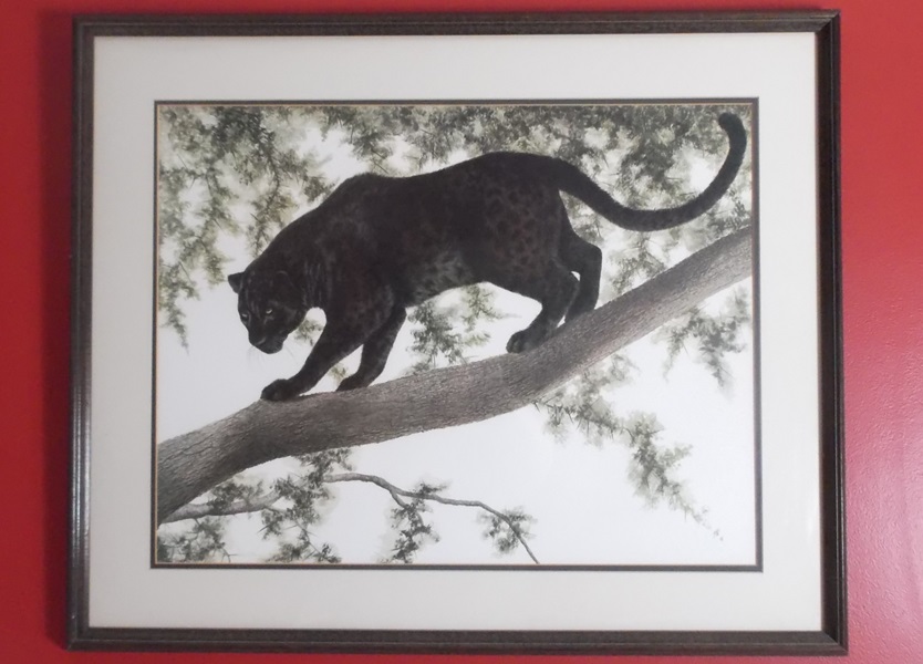 Imogene H. Farnsworth Melanistic Leopard Offset Lithograph