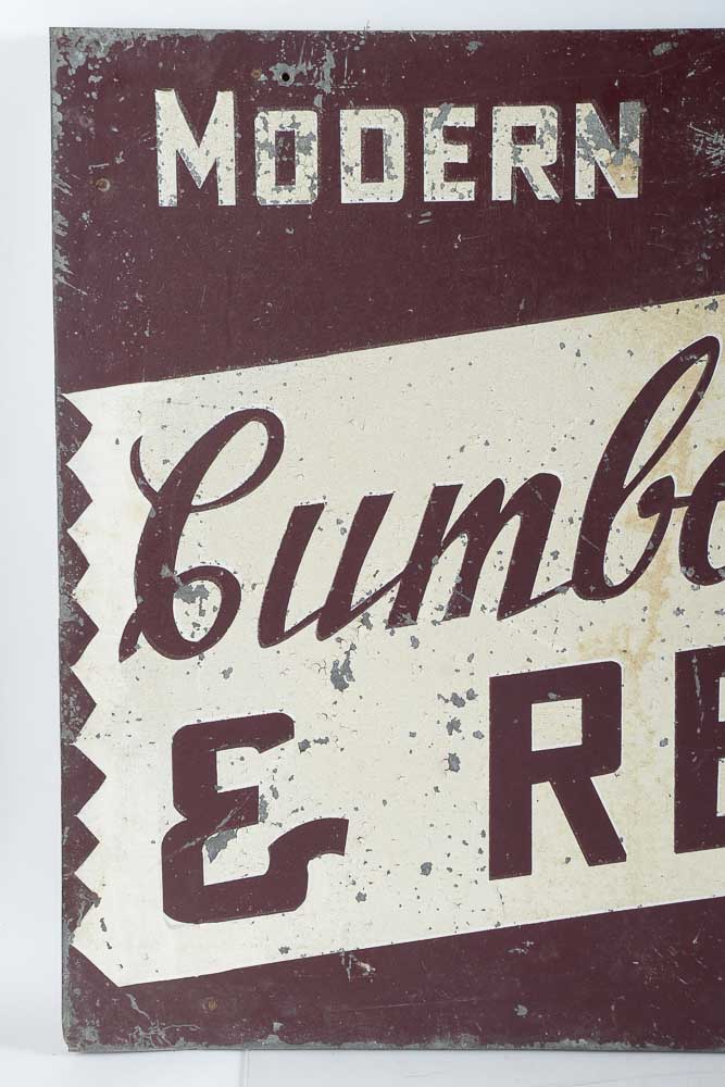 Cumberland Lodge & Restaurant Vintage Metal Sign