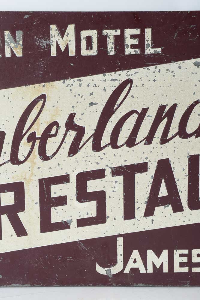 Cumberland Lodge & Restaurant Vintage Metal Sign