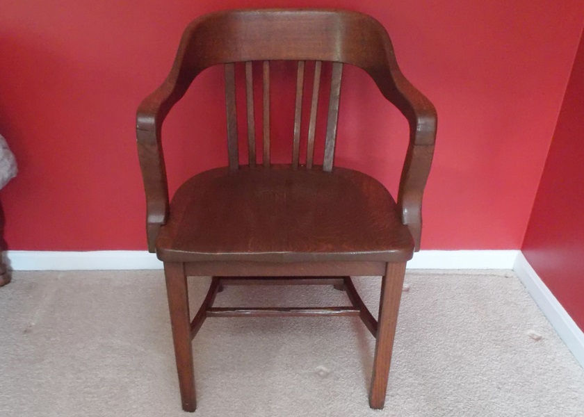 Vintage Oak Barristers Chair